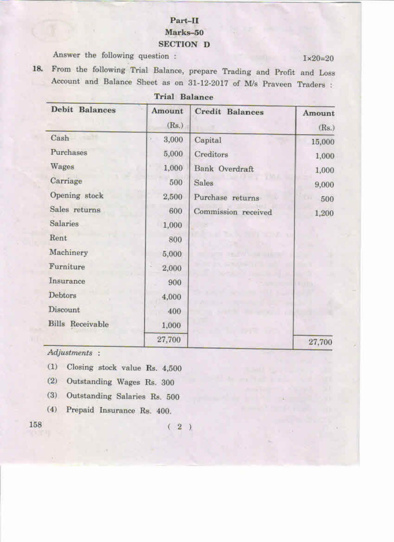 AP Inter 1st Year Commerce-I (EM) May-2019-General Question Paper - Page 2