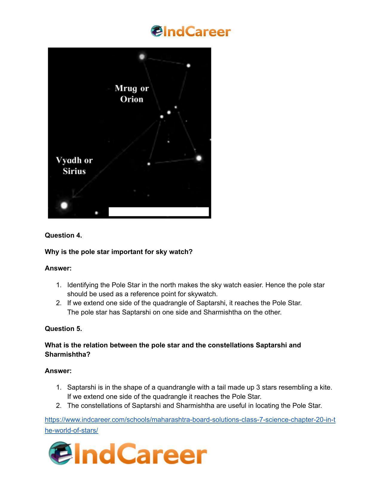 Maharashtra Board Solutions Class 7-Science: Chapter 20- In the World of Stars - Page 17