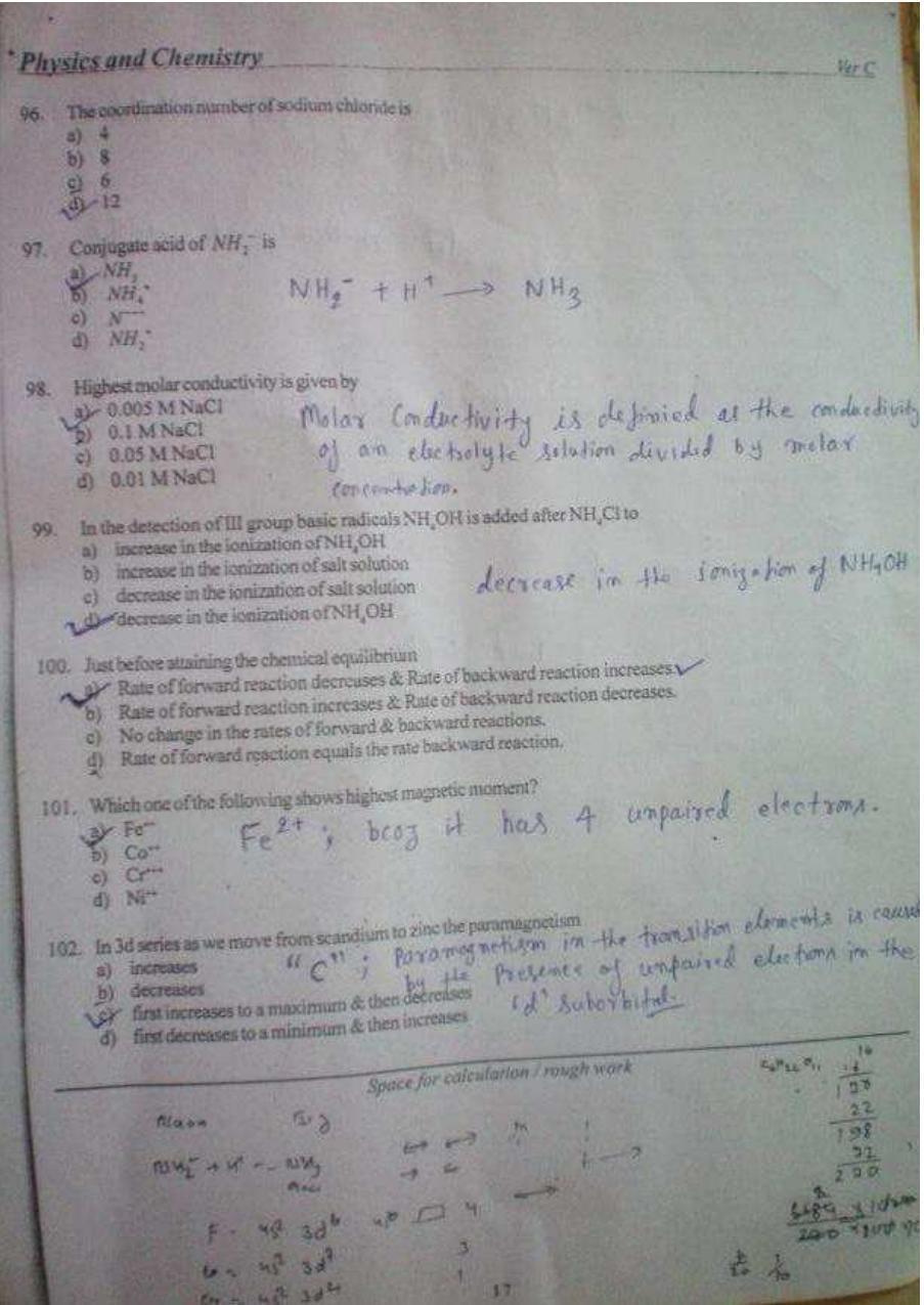 COMEDK UGET 2019 Chemistry Question Paper - Page 6