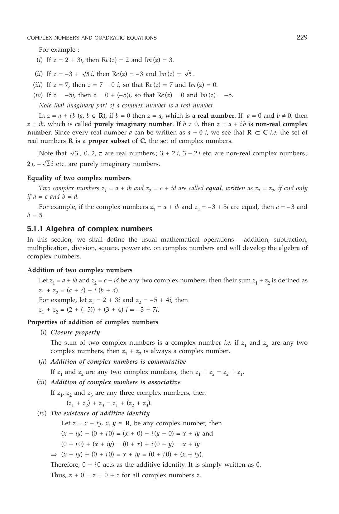 ML Aggarwal Class 11 Solutions: Complex Numbers and Quadratic Equations - Page 2