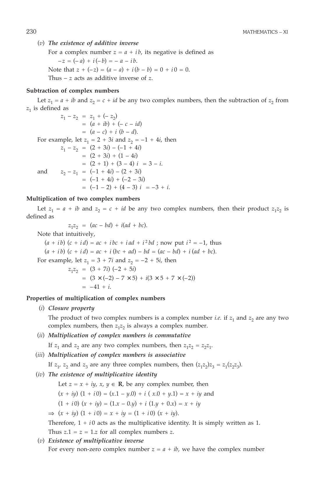 ML Aggarwal Class 11 Solutions: Complex Numbers and Quadratic Equations - Page 3