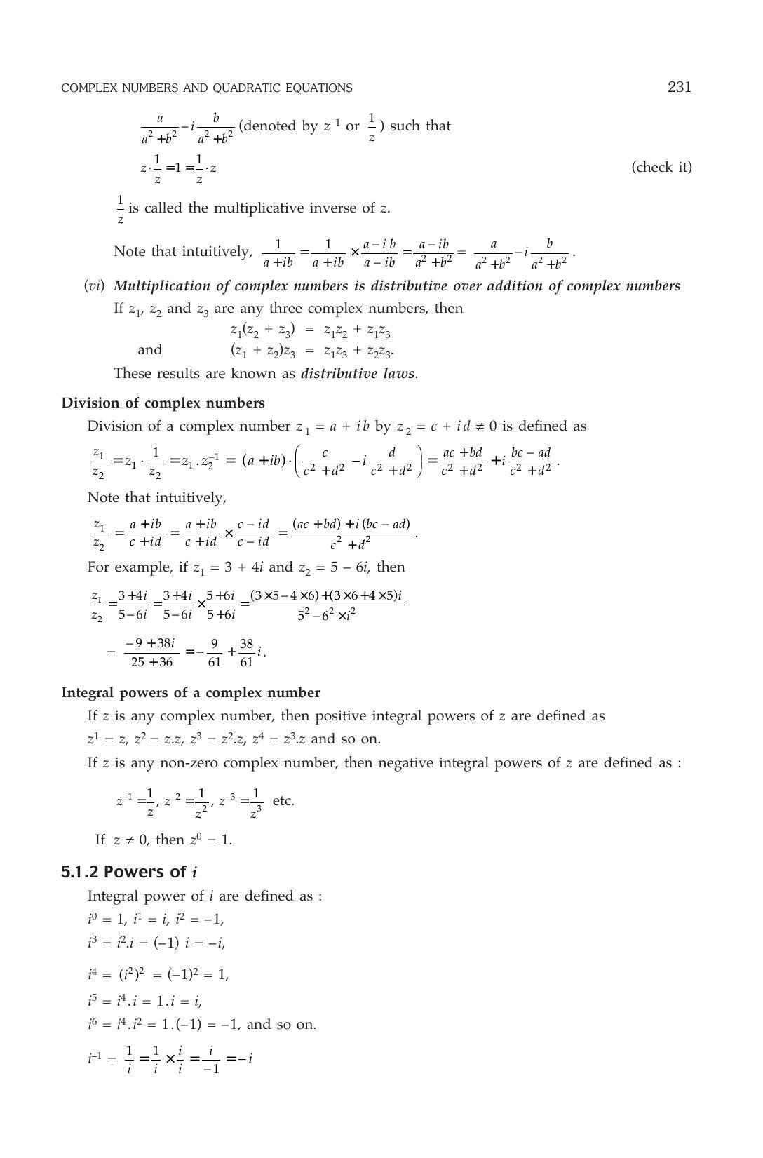 ML Aggarwal Class 11 Solutions: Complex Numbers and Quadratic Equations - Page 4