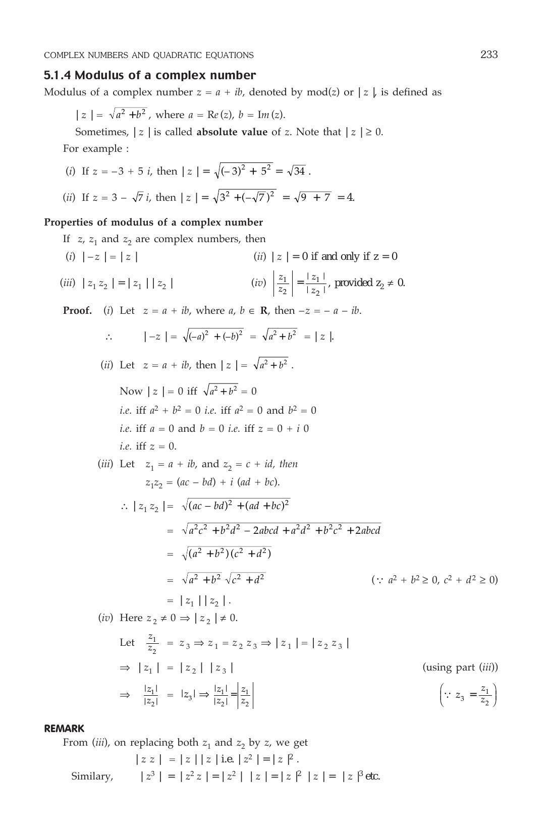 ML Aggarwal Class 11 Solutions: Complex Numbers and Quadratic Equations - Page 6