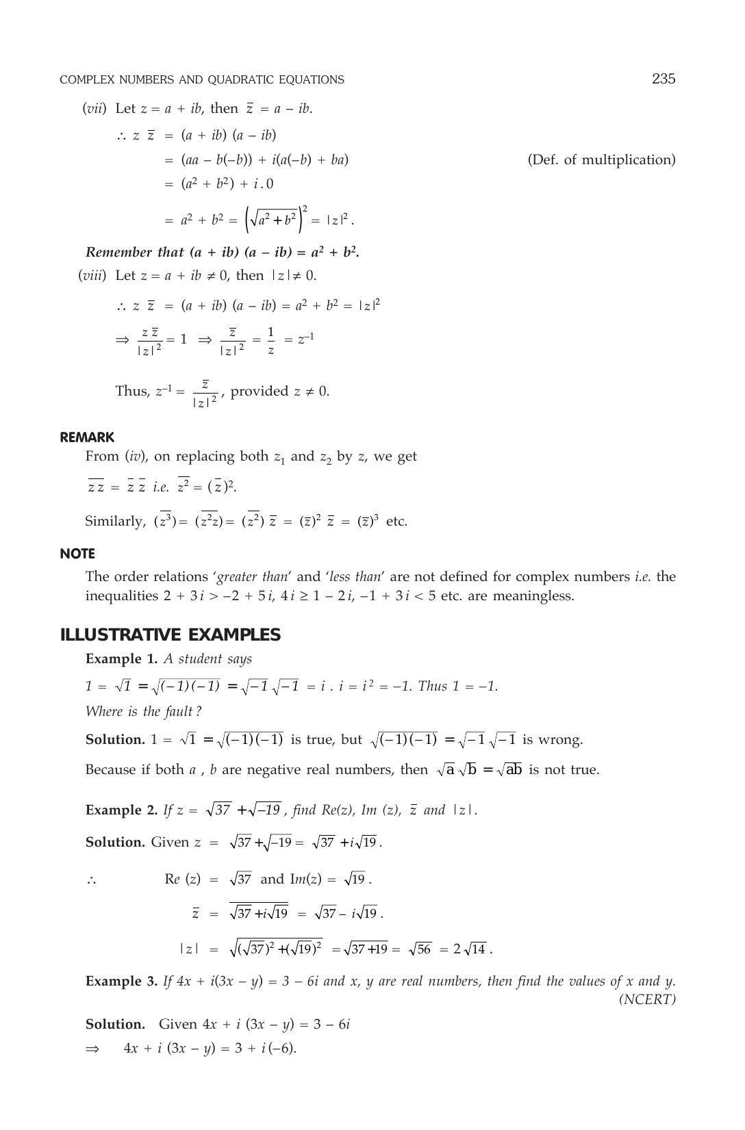 ML Aggarwal Class 11 Solutions: Complex Numbers and Quadratic Equations - Page 8