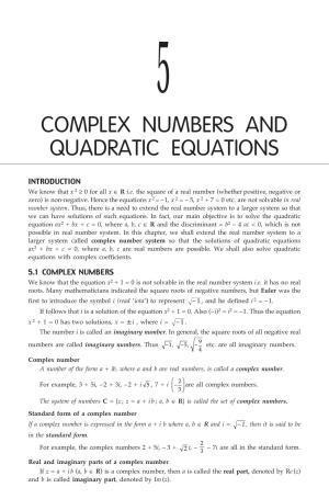 ML Aggarwal Class 11 Solutions: Complex Numbers and Quadratic Equations