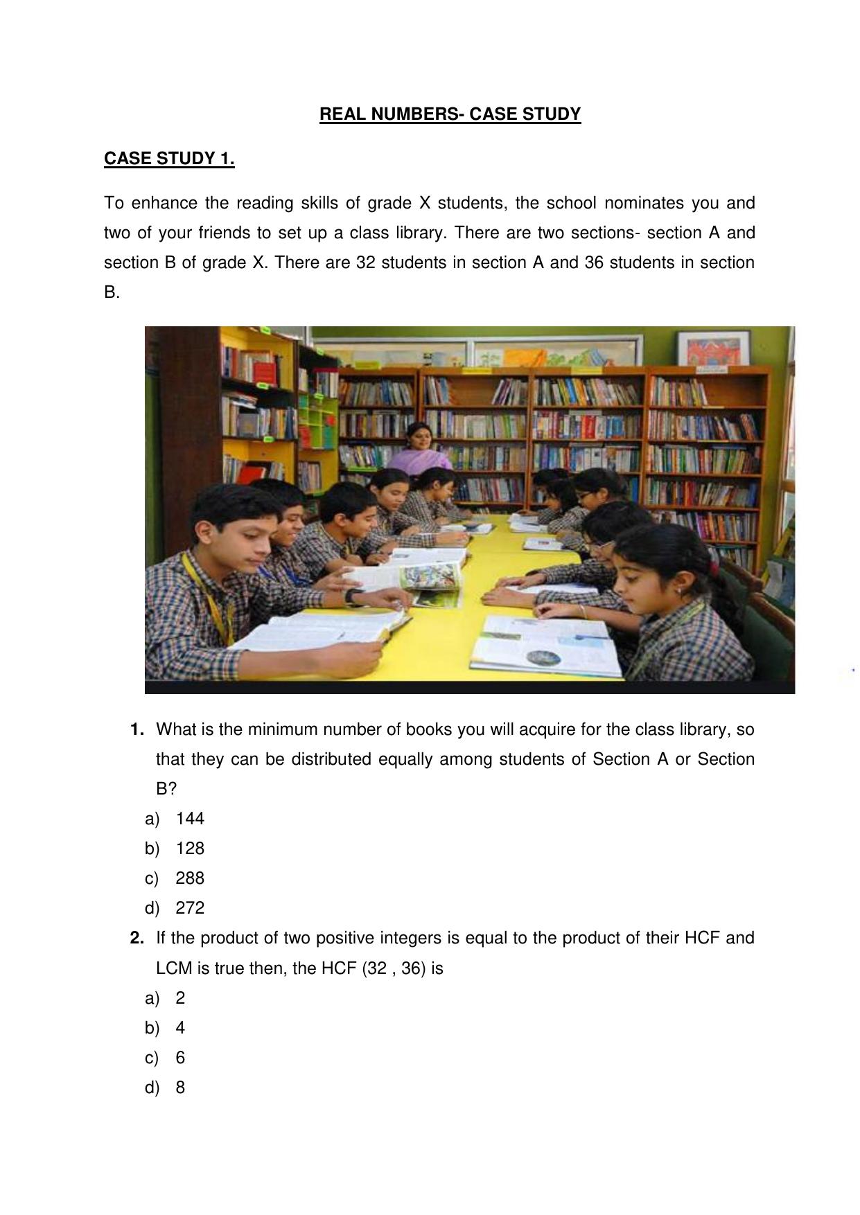 CBSE Class 10 Mathematics Question Bank - Page 1