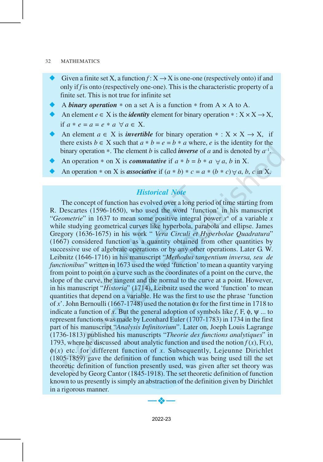 NCERT Book for Class 12 Maths Chapter 1 Relation and Functions - Page 32