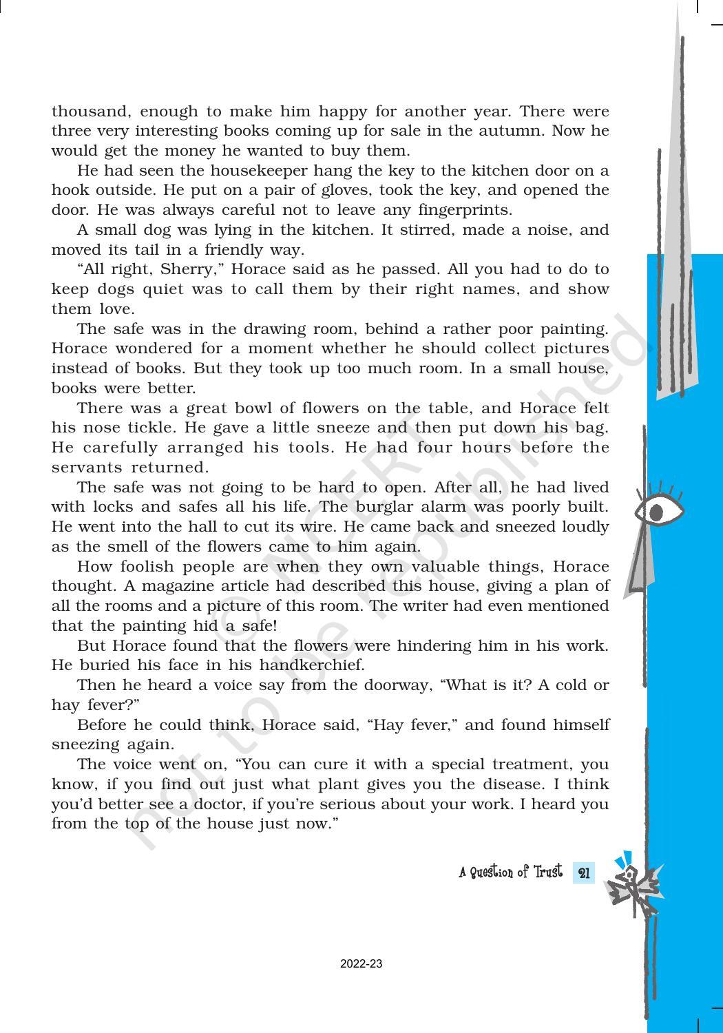 NCERT Book for Class 10 English Footprints Without Feet Chapter 4 A Question of Trust - Page 2