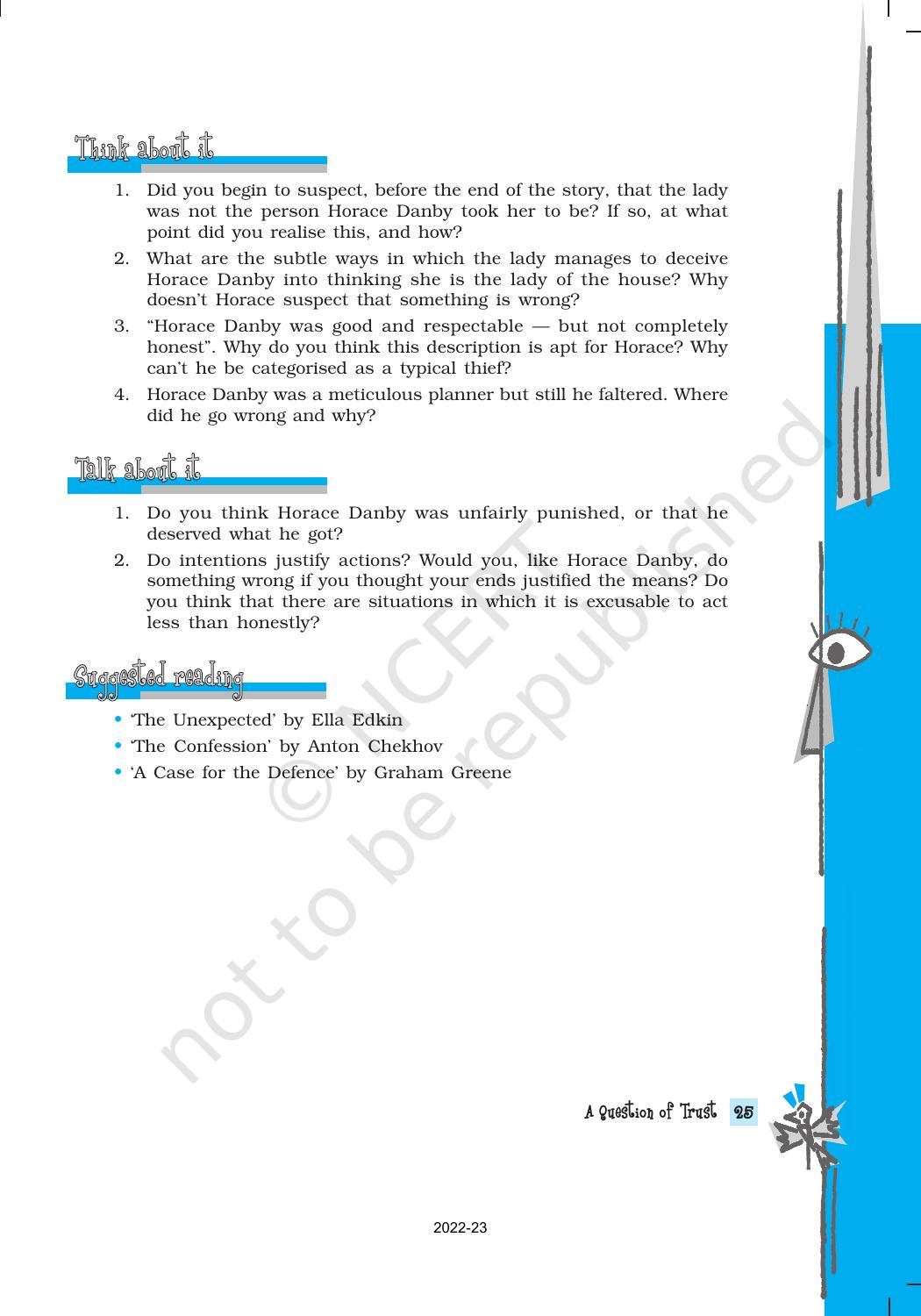 NCERT Book for Class 10 English Footprints Without Feet Chapter 4 A Question of Trust - Page 6