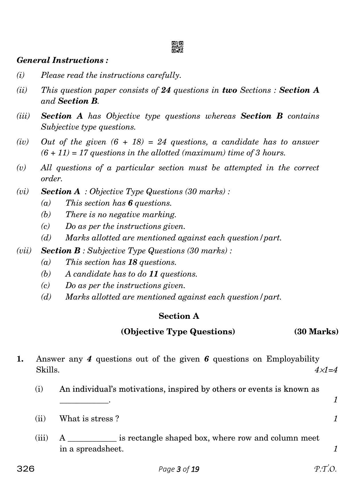 CBSE Class 12 326_Information Technology 2023 Question Paper - Page 3