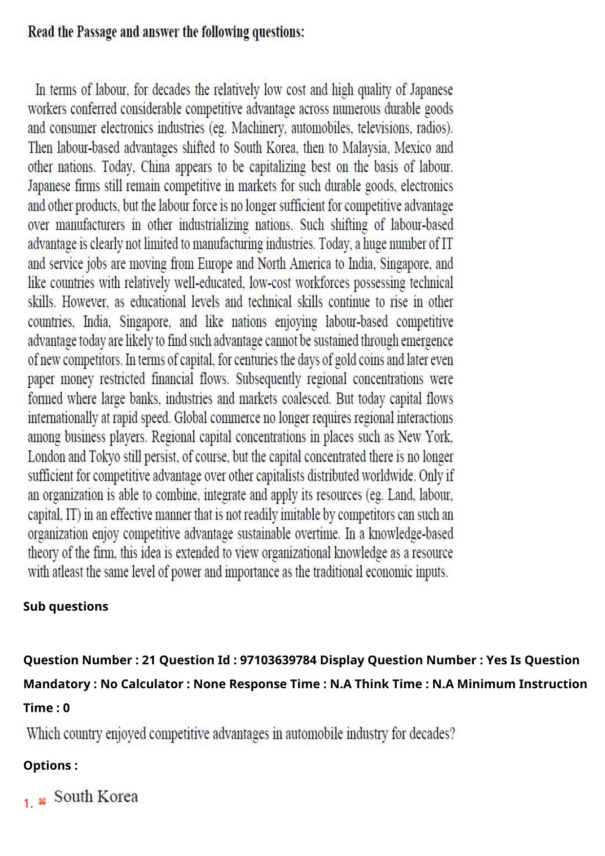 AP RCET 2024 Meteorology and Physical Oceanography Question Paper (05-05-2024 (Sunday) Session-I) - Page 14