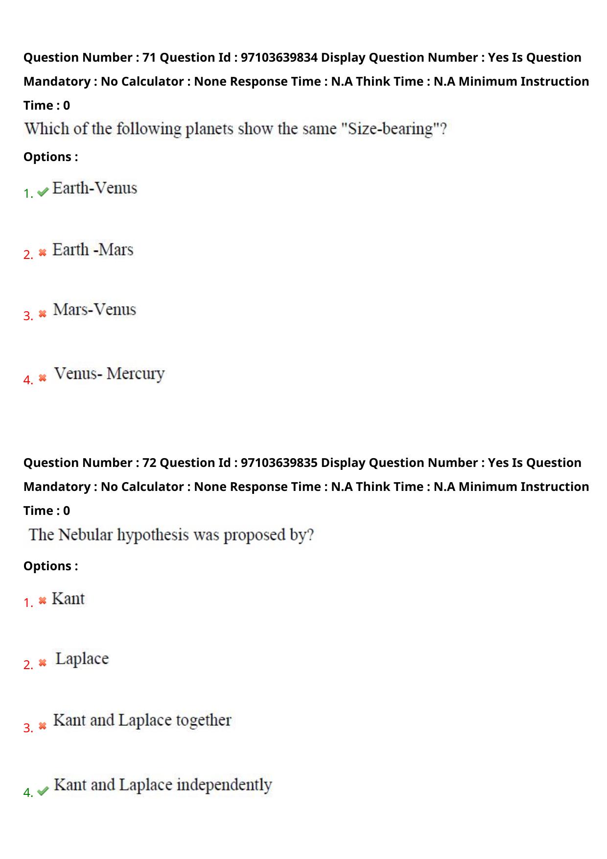 AP RCET 2024 Meteorology and Physical Oceanography Question Paper (05-05-2024 (Sunday) Session-I) - Page 44