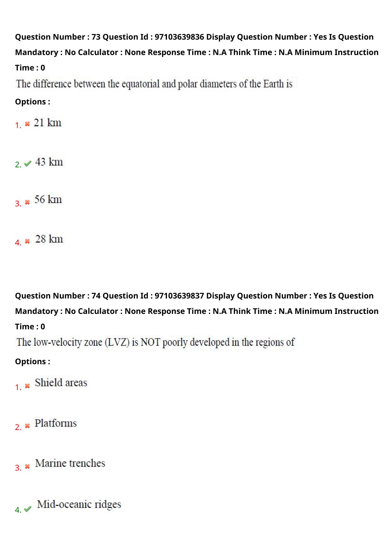 AP RCET 2024 Meteorology and Physical Oceanography Question Paper (05-05-2024 (Sunday) Session-I) - Page 45