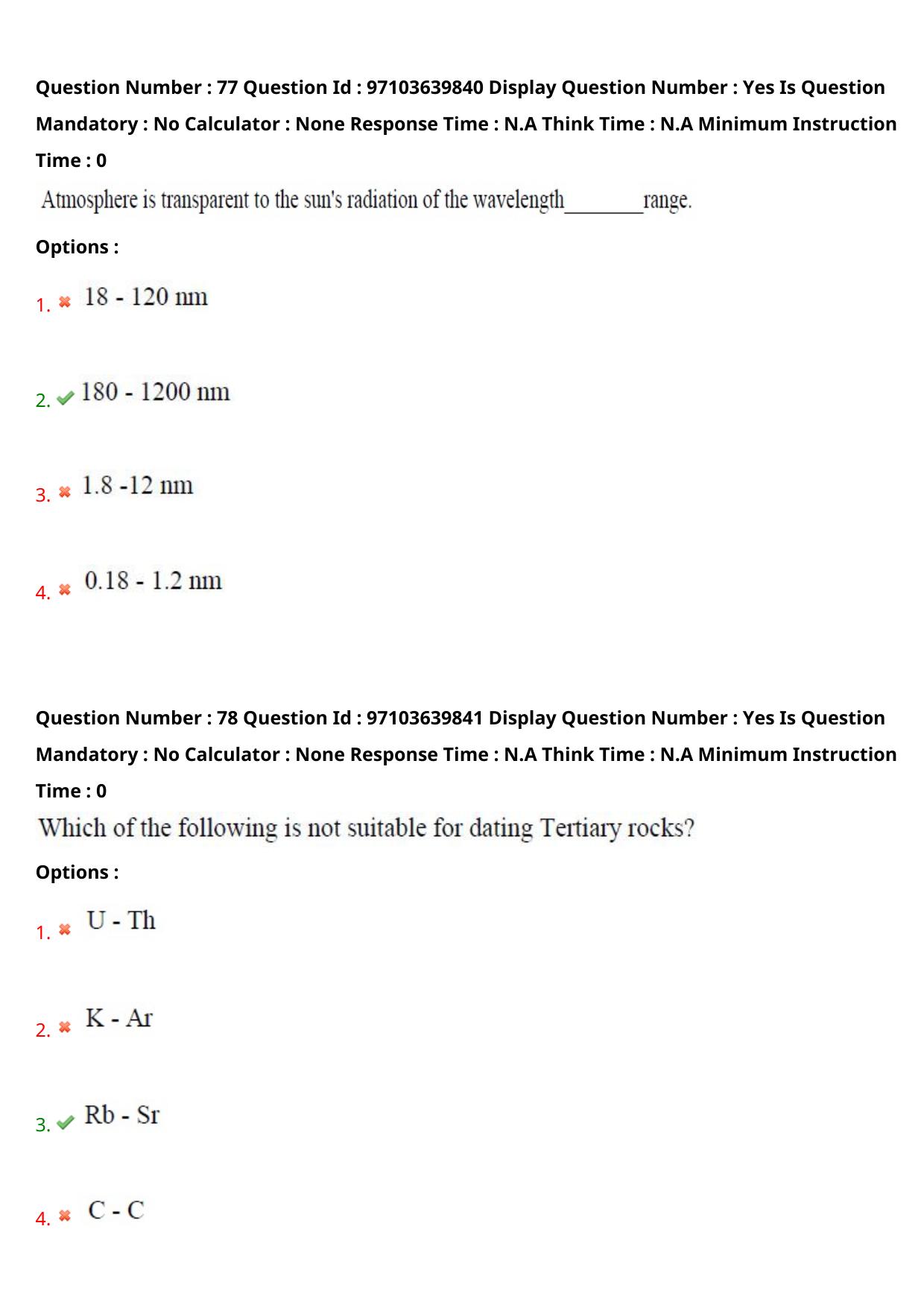 AP RCET 2024 Meteorology and Physical Oceanography Question Paper (05-05-2024 (Sunday) Session-I) - Page 47