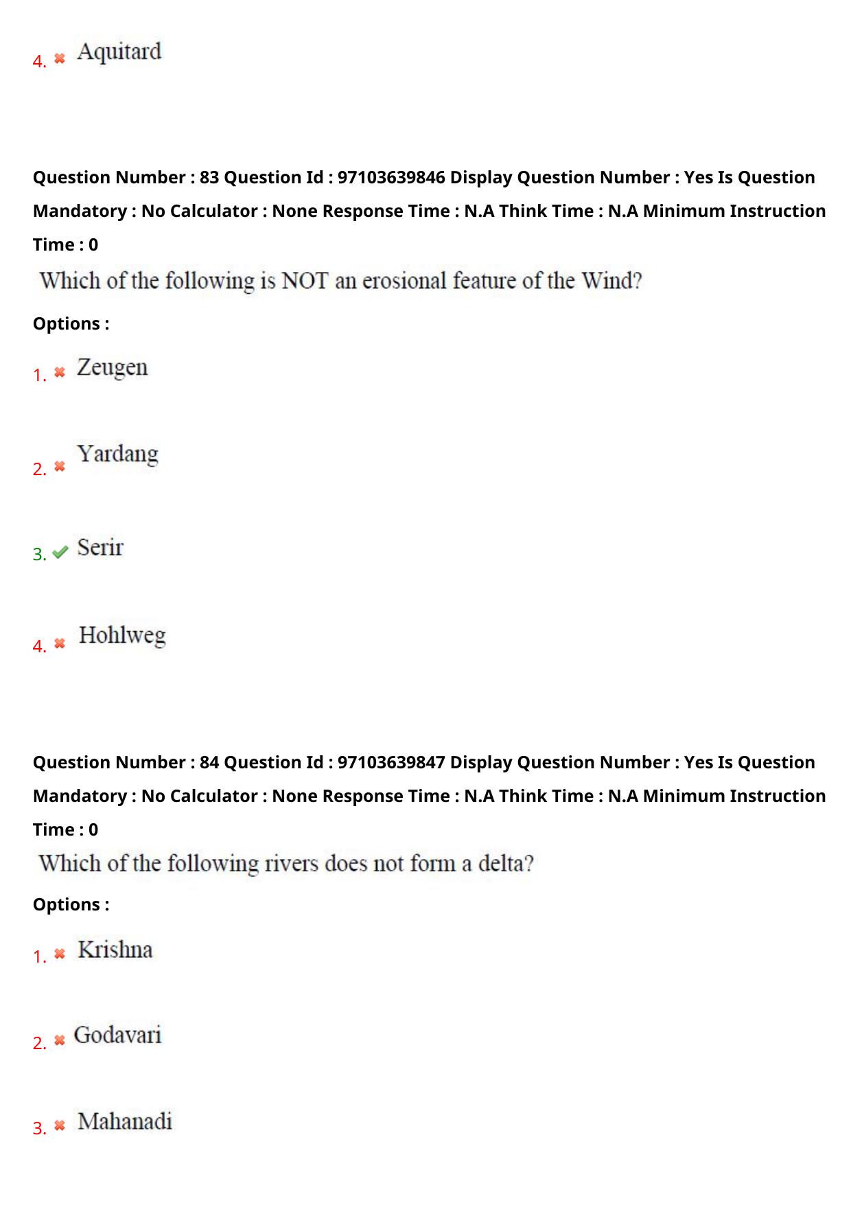 AP RCET 2024 Meteorology and Physical Oceanography Question Paper (05-05-2024 (Sunday) Session-I) - Page 50