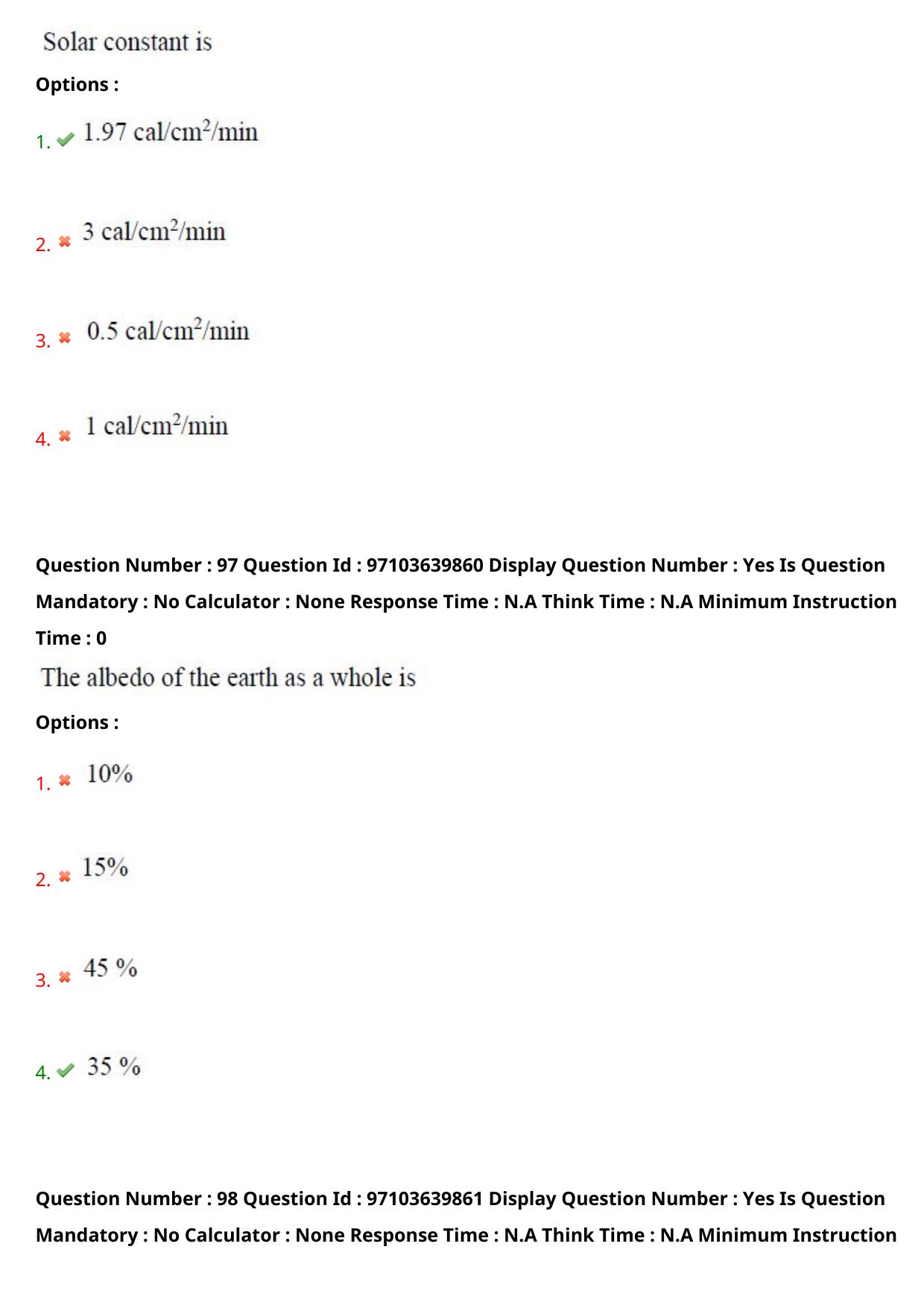 AP RCET 2024 Meteorology and Physical Oceanography Question Paper (05-05-2024 (Sunday) Session-I) - Page 57