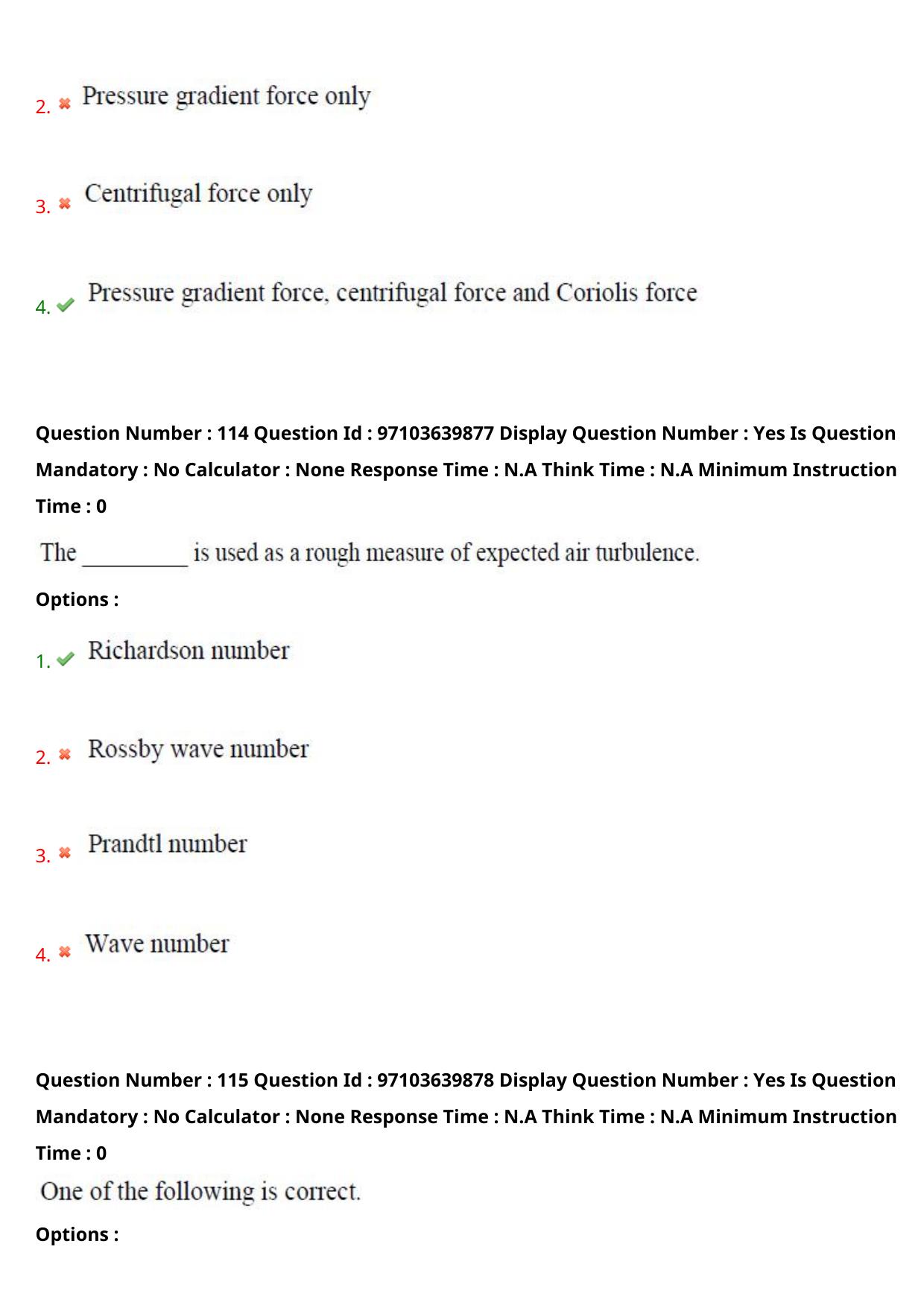 AP RCET 2024 Meteorology and Physical Oceanography Question Paper (05-05-2024 (Sunday) Session-I) - Page 66