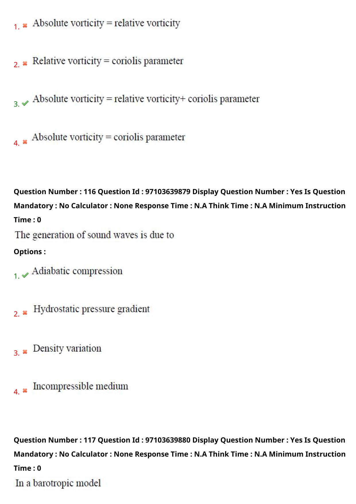 AP RCET 2024 Meteorology and Physical Oceanography Question Paper (05-05-2024 (Sunday) Session-I) - Page 67