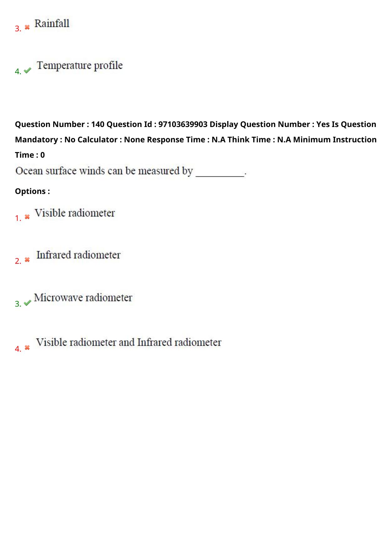 AP RCET 2024 Meteorology and Physical Oceanography Question Paper (05-05-2024 (Sunday) Session-I) - Page 80