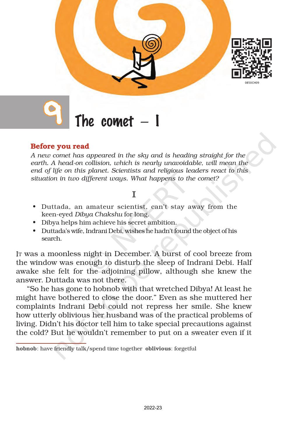 NCERT Book for Class 8 English It So Happened Chapter 9 The Comet 1 - Page 1