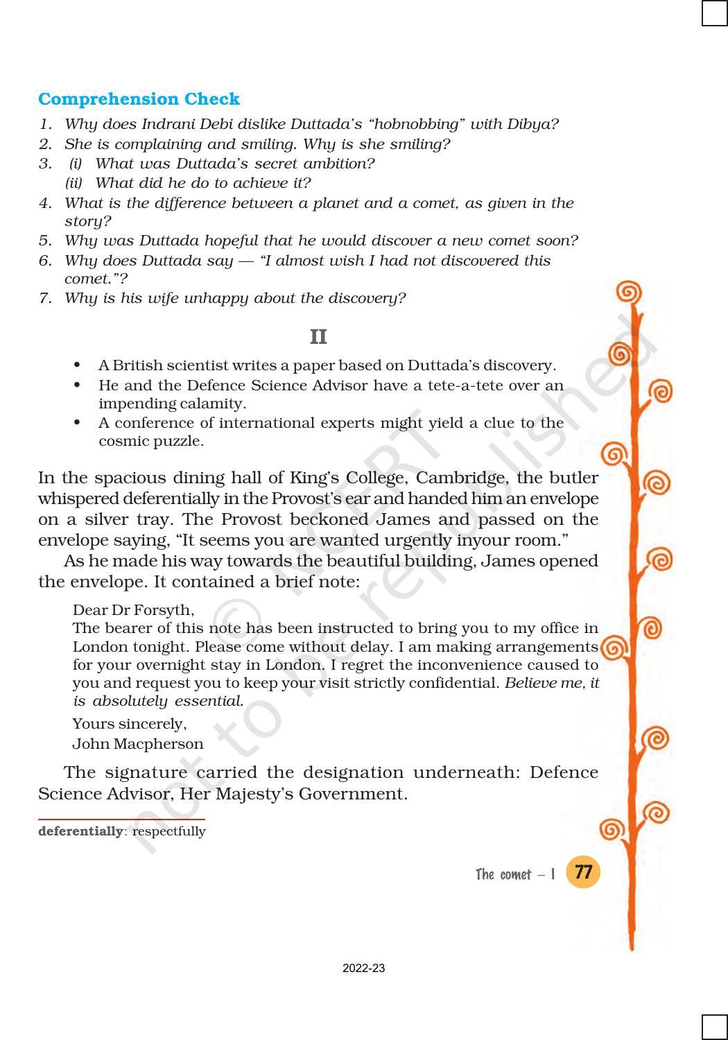 NCERT Book for Class 8 English It So Happened Chapter 9 The Comet 1 - Page 5