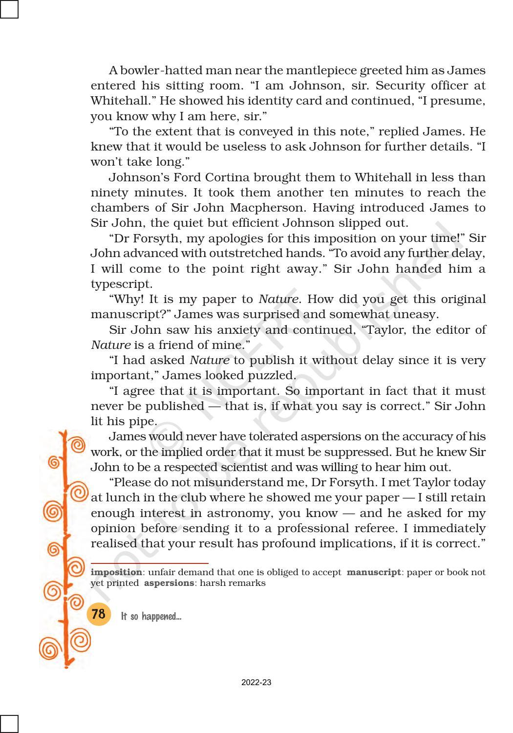 NCERT Book for Class 8 English It So Happened Chapter 9 The Comet 1 - Page 6