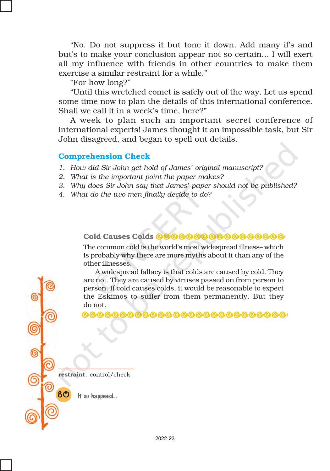 NCERT Book for Class 8 English It So Happened Chapter 9 The Comet 1 - Page 8