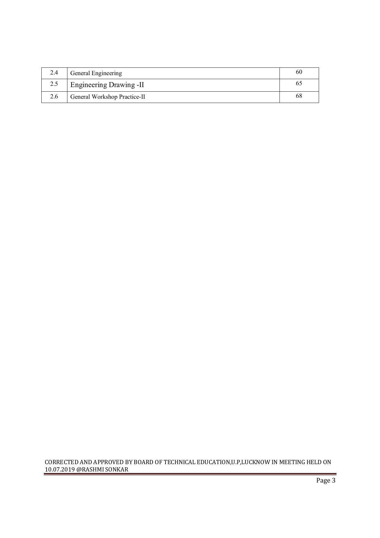 EFFECTIVE FROM JULY 2019-20 - SIX SEMESTER DIPLOMA COURSE IN MECHANICAL ENGINEERING ( PRODUCTION) - Page 3