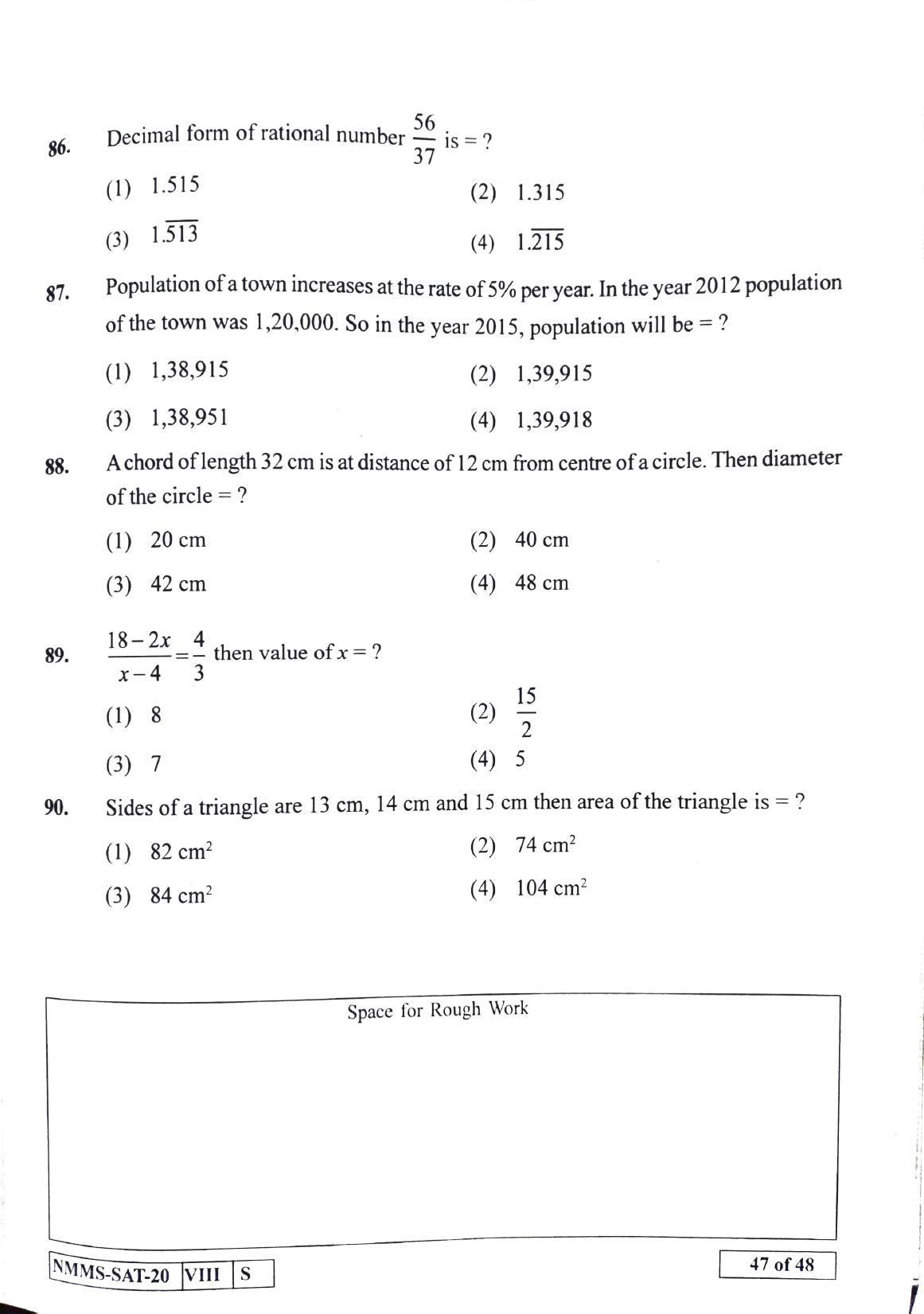 SAT TELUGU 2020-21 Class 8 Maharashtra NMMS Question Papers - Page 47