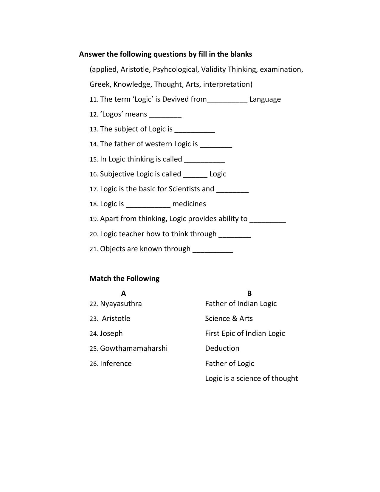 Karnataka 1st PUC Question Bank 2025 - Logic English - Page 4