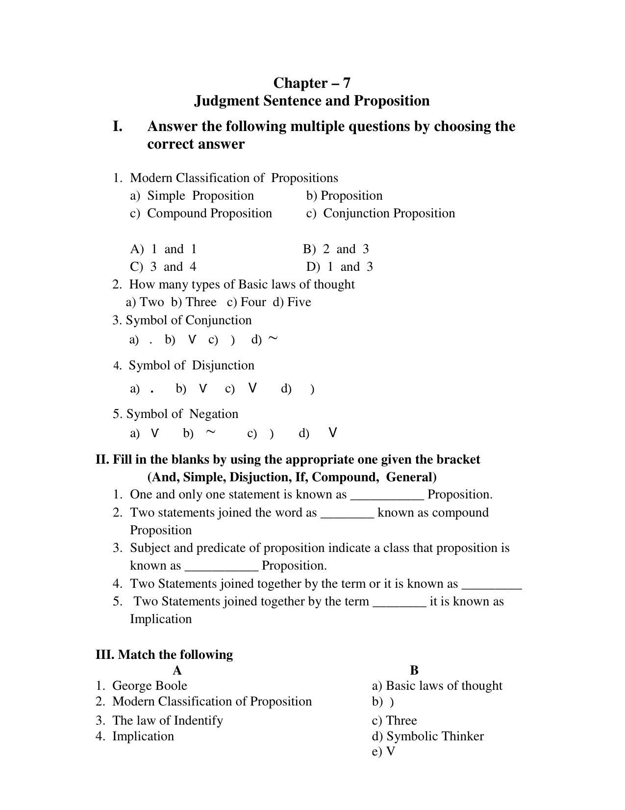 Karnataka 1st PUC Question Bank 2025 - Logic English - Page 22