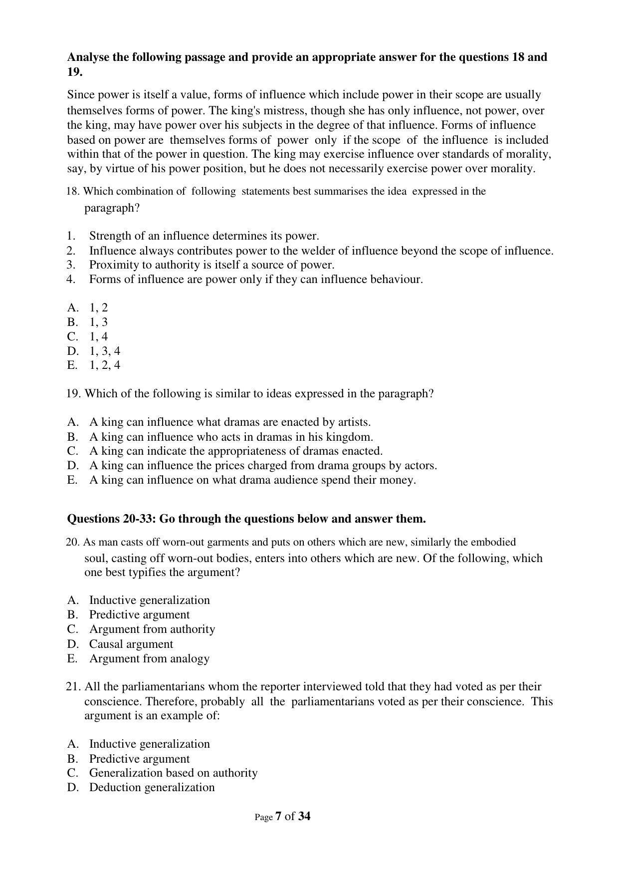 XAT 2009 (A) Question Papers with Keys - Page 10