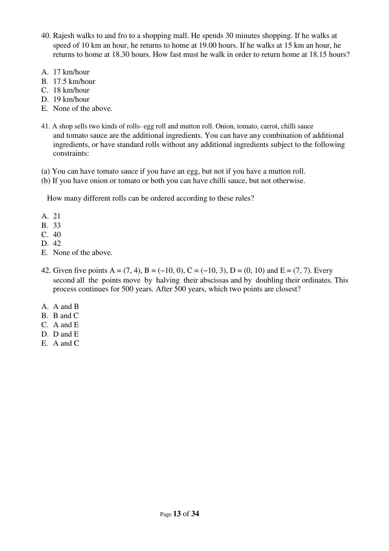 XAT 2009 (A) Question Papers with Keys - Page 16