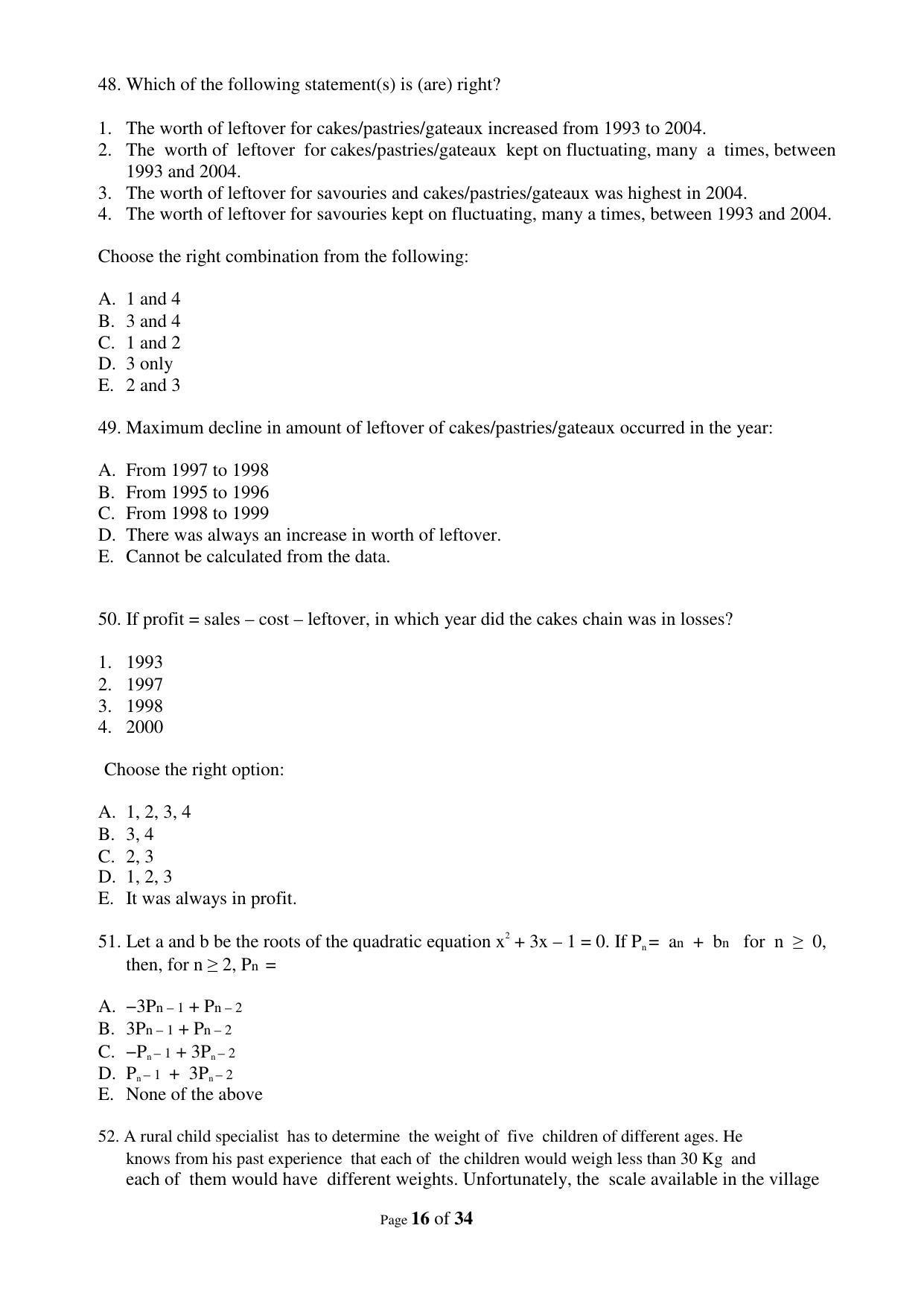 XAT 2009 (A) Question Papers with Keys - Page 19