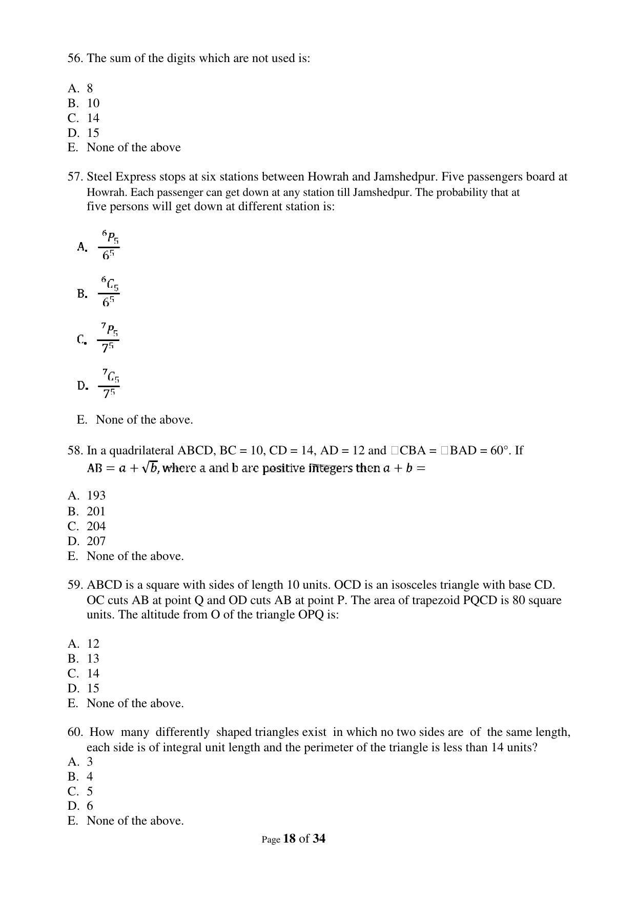 XAT 2009 (A) Question Papers with Keys - Page 21