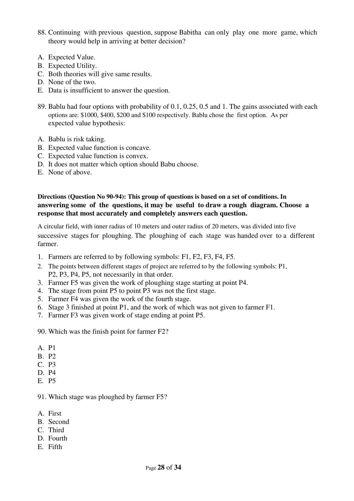 XAT 2009 (A) Question Papers with Keys - Page 31