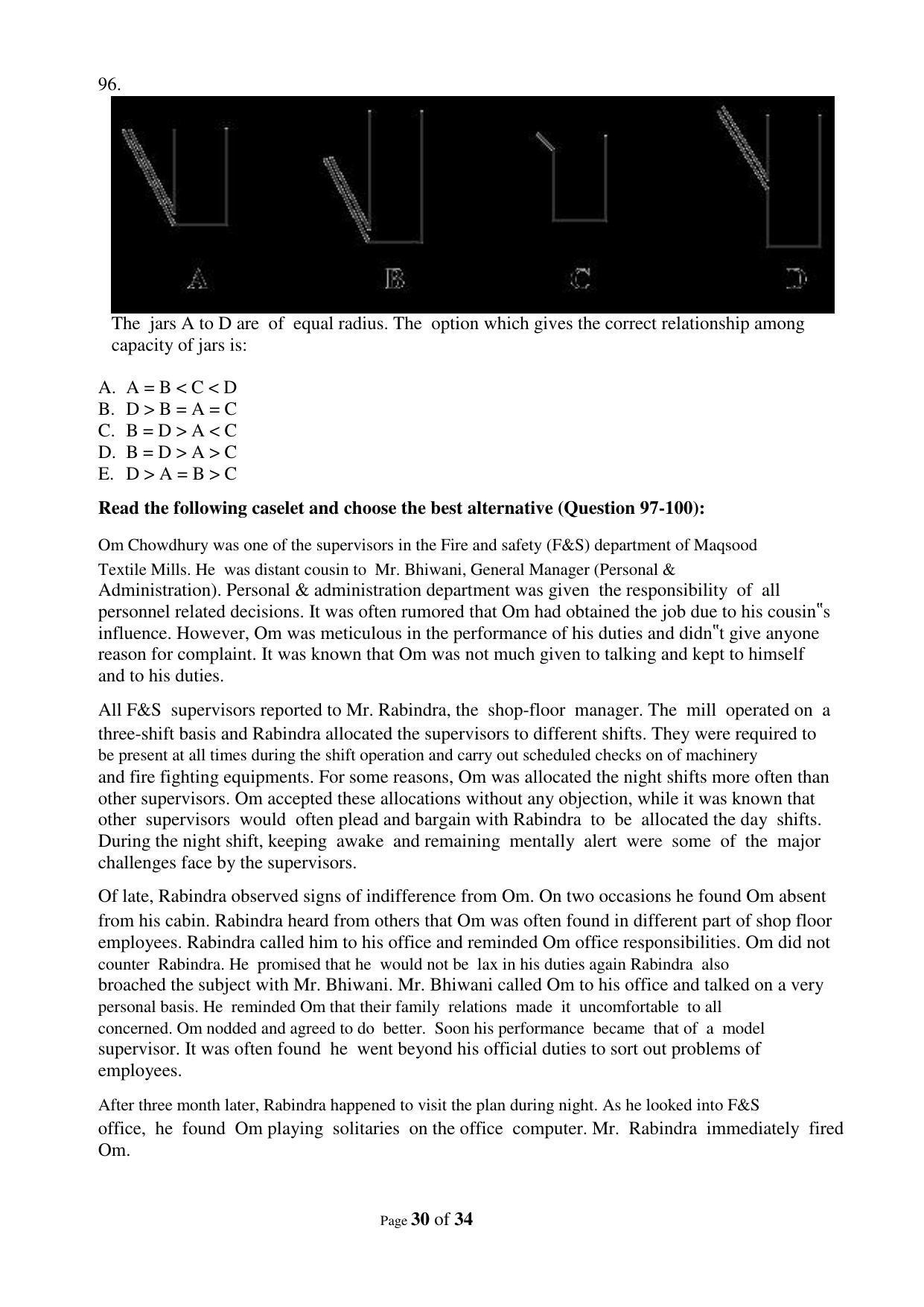XAT 2009 (A) Question Papers with Keys - Page 33
