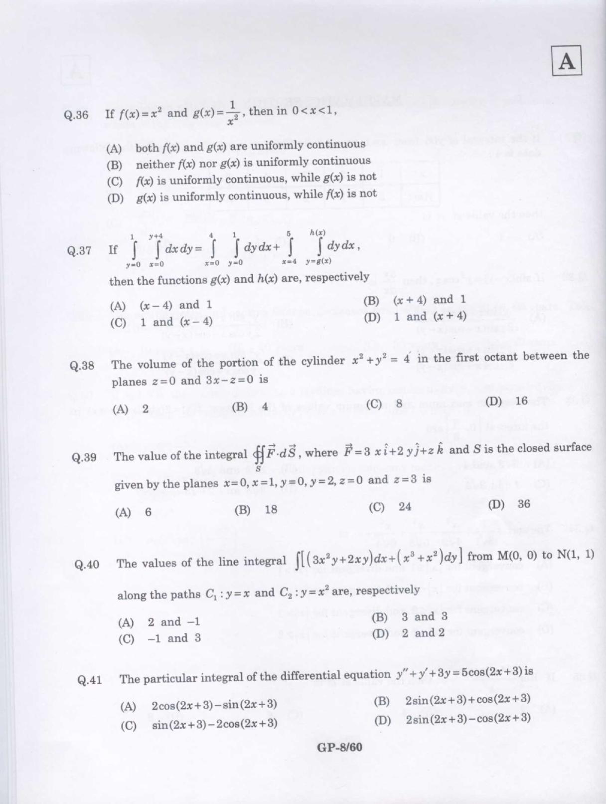 JAM 2009: GP Question Paper - Page 9