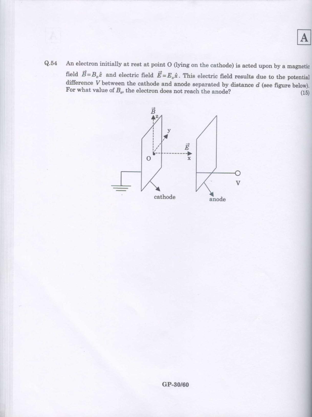 JAM 2009: GP Question Paper - Page 19