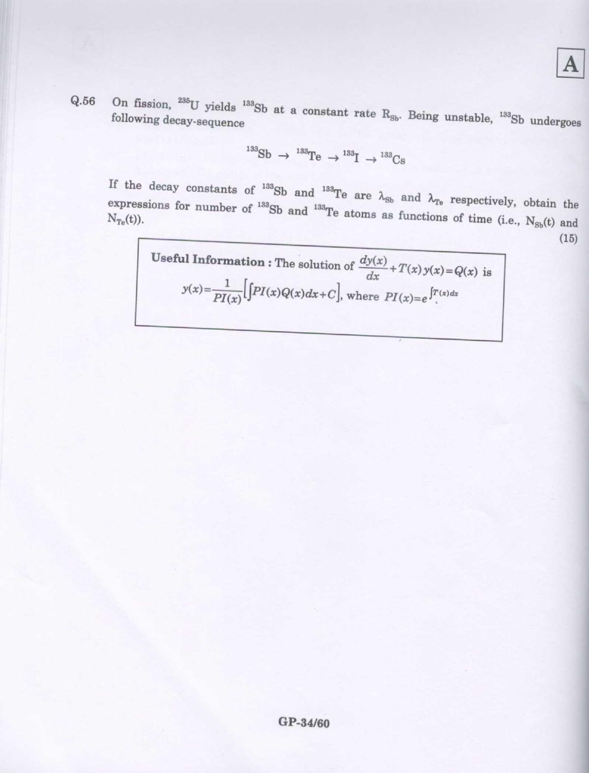 JAM 2009: GP Question Paper - Page 21