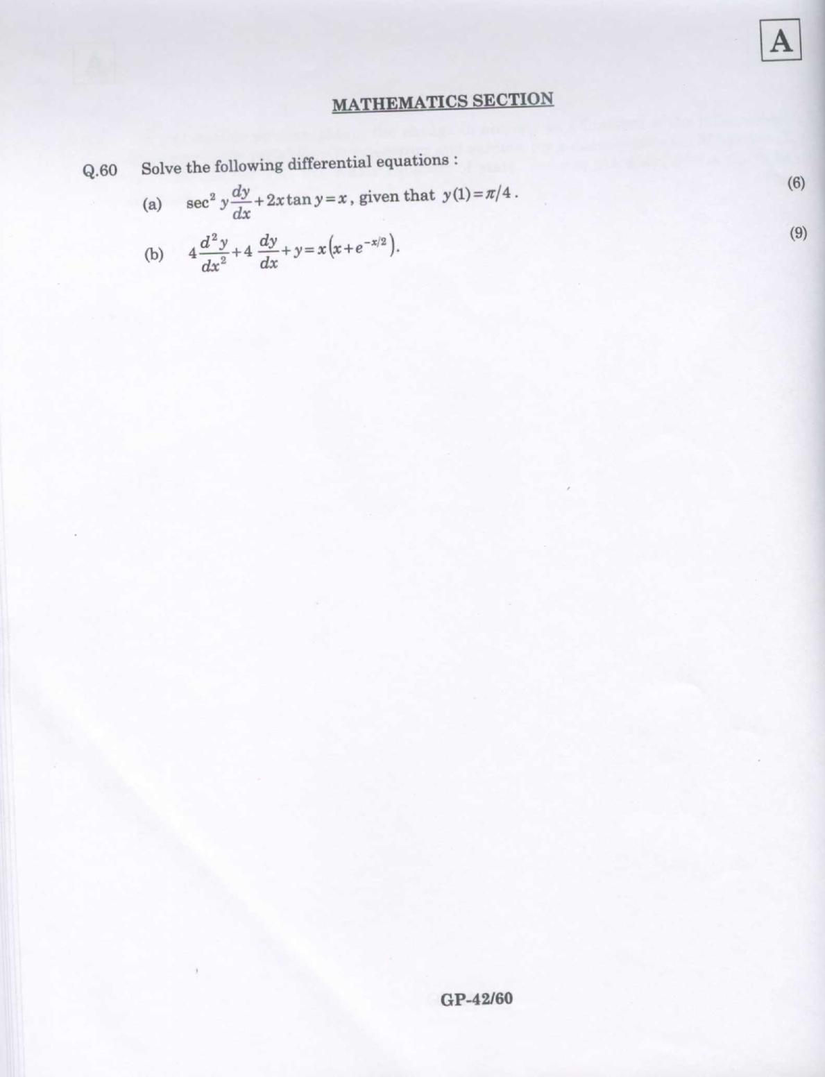 JAM 2009: GP Question Paper - Page 25