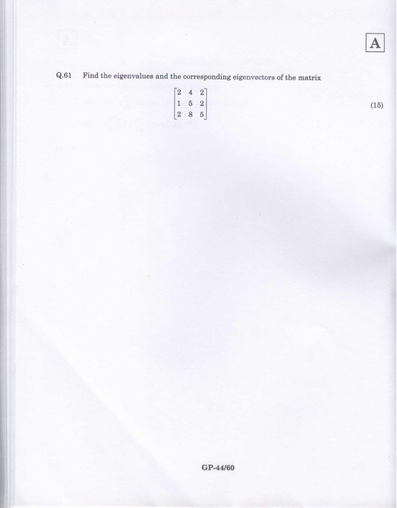 JAM 2009: GP Question Paper - Page 26