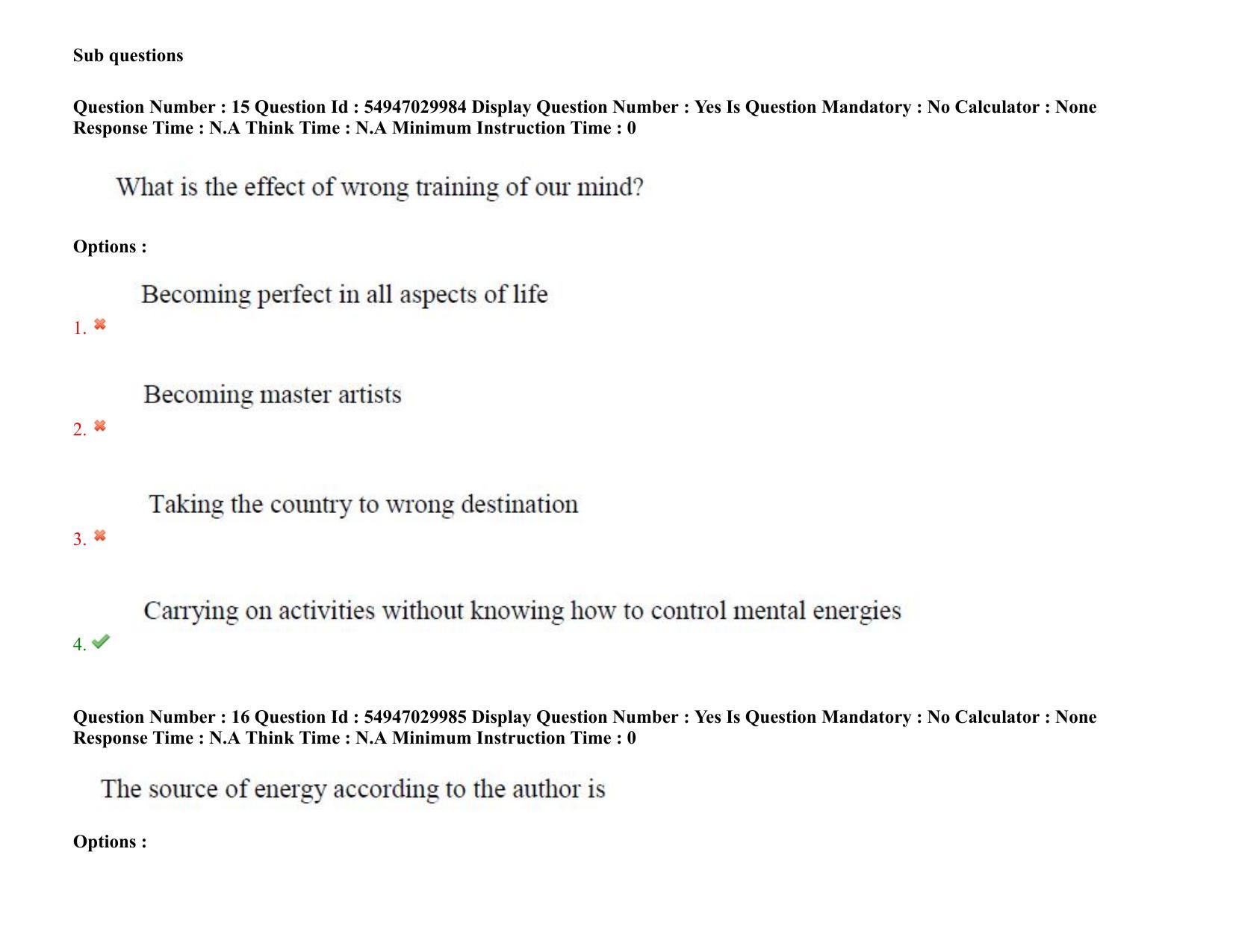 AP RCET 2022: Women’s Studies - 19-10-2022 (Wednesday) Session-II Question Paper With keys - Page 14