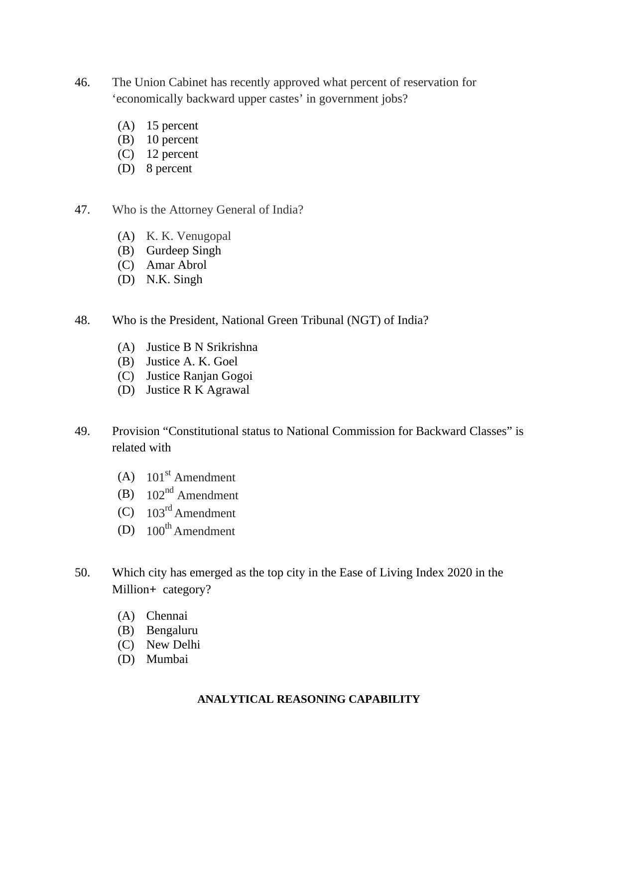 CUSAT CAT 2021 LLM (FINAL_MERGED) Question Paper - Page 11
