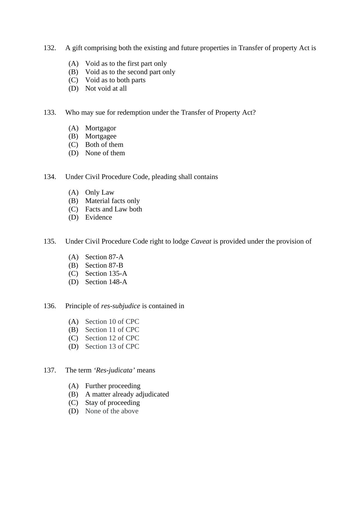 CUSAT CAT 2021 LLM (FINAL_MERGED) Question Paper - Page 32