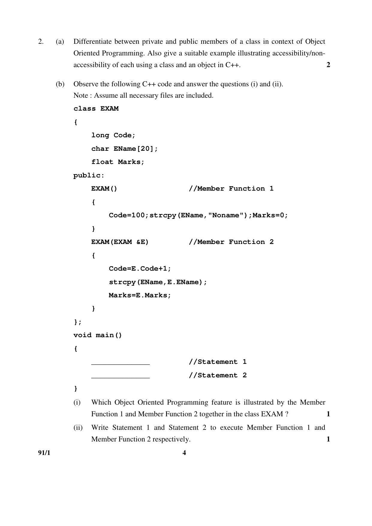CBSE Class 12 91-1 _Computer Science 2017 Question Paper - Page 4