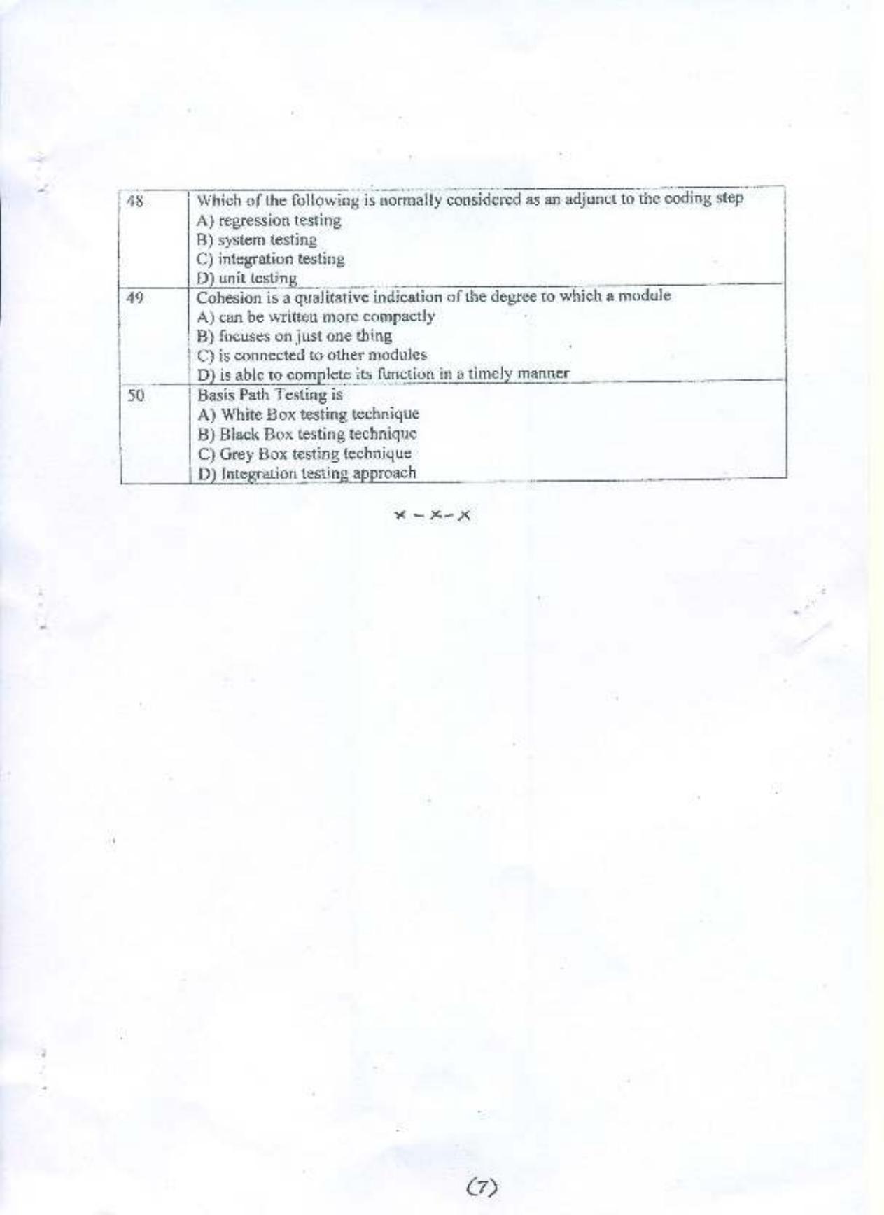PU MPET Computer Science and Engineering 2015 Question Paper - Page 8
