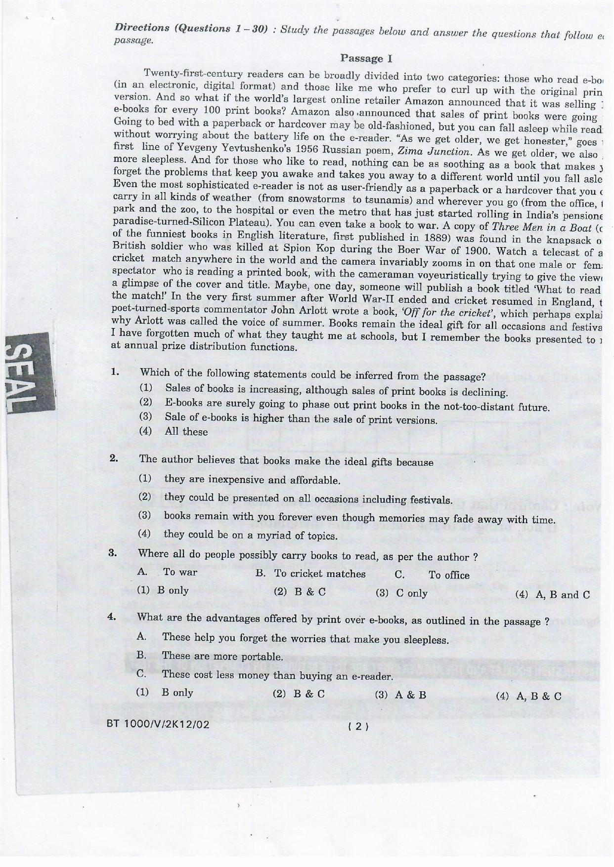 NIFT 2012 Combined Sample Paper - Page 6