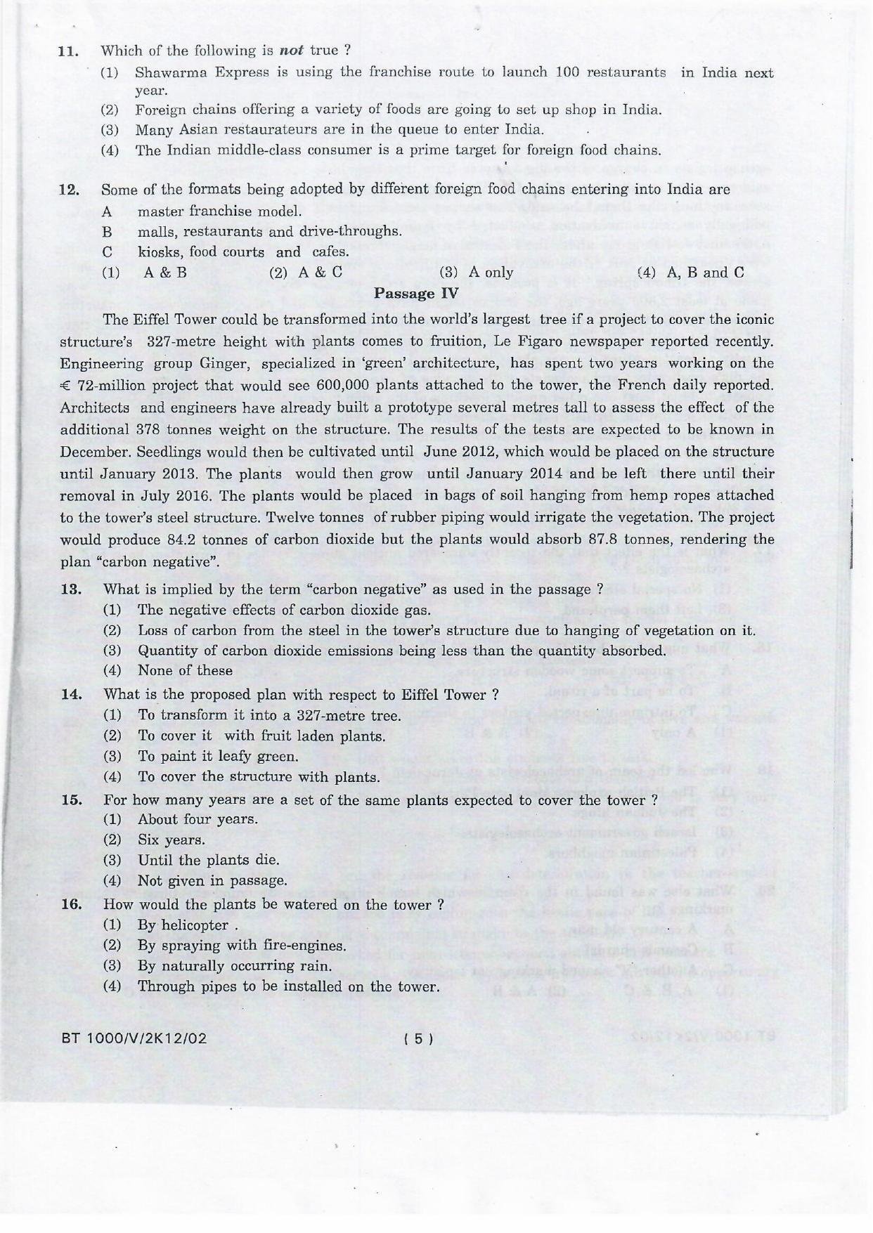 NIFT 2012 Combined Sample Paper - Page 9