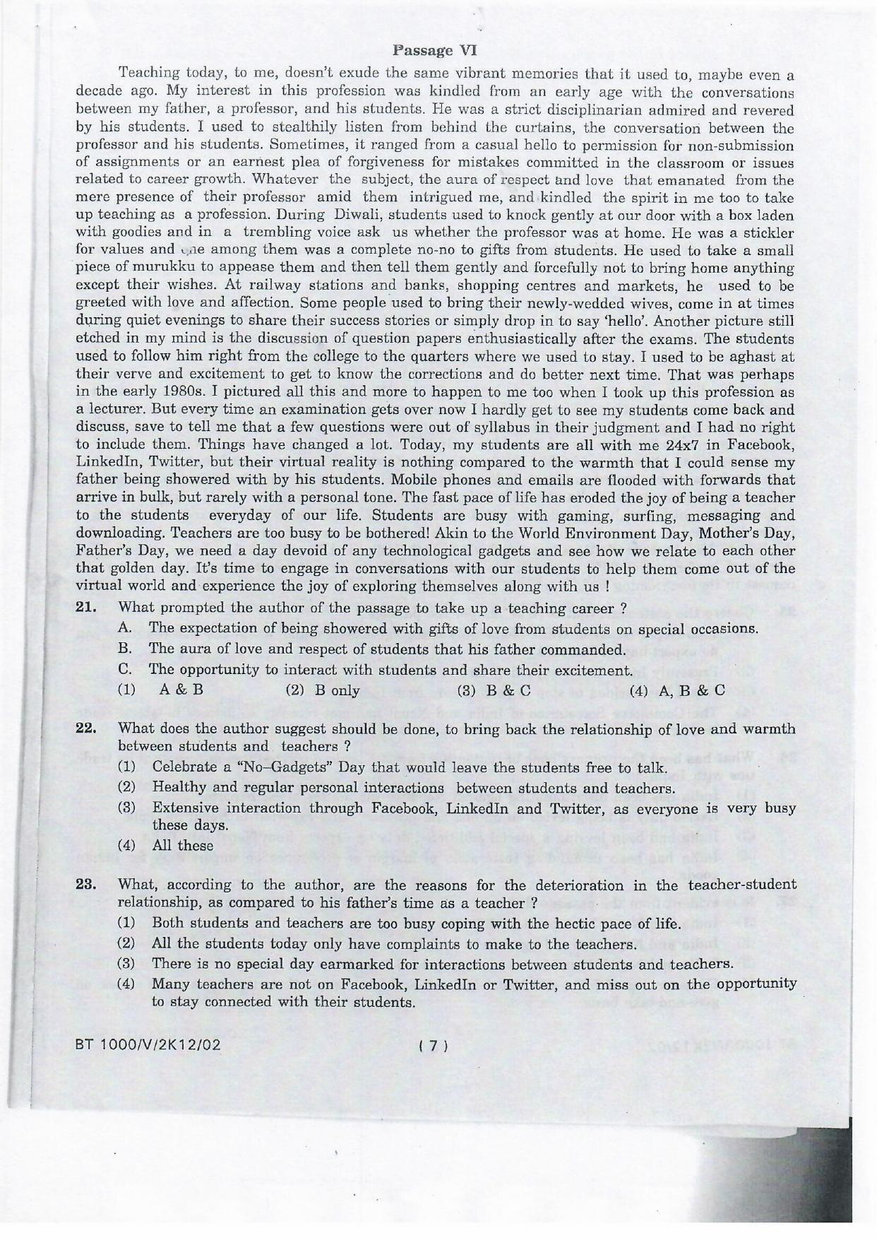 NIFT 2012 Combined Sample Paper - Page 11